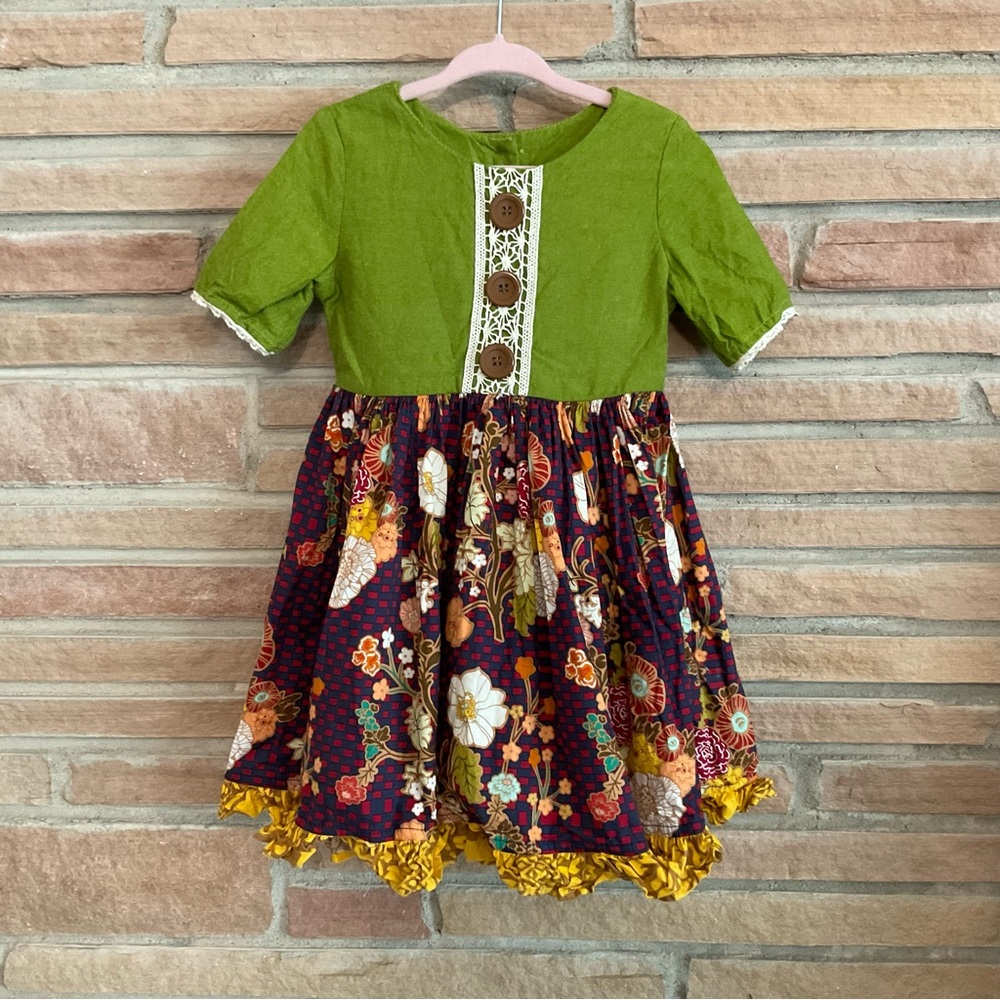 Persnickety Toddler Dress Size 3 Cotton Vintage Style Cottagecore